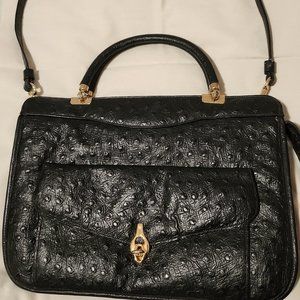 Vintage Original by Caprice Ostrich Handbag/Shoulder Purse